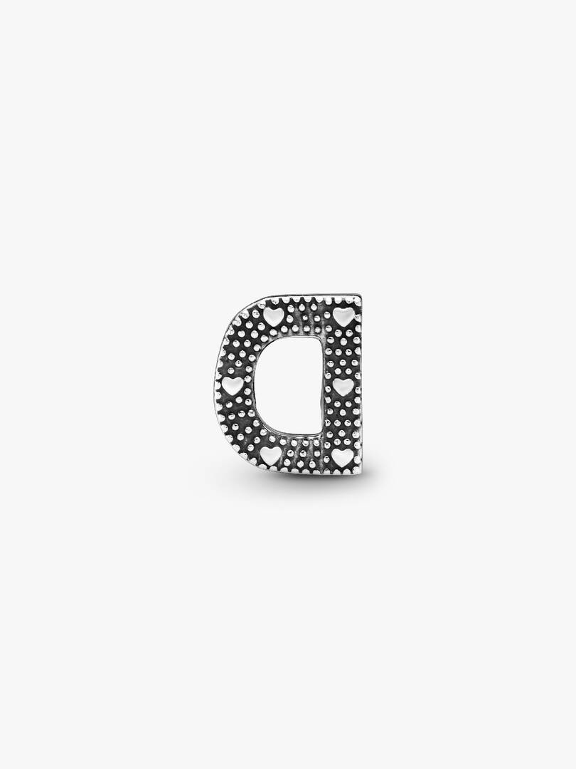 Letter D Alphabet Charm Sterling silver