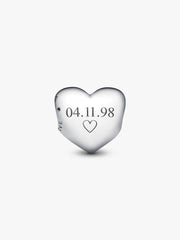 Be Love Engravable Heart Charm Sterling silver