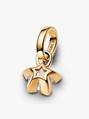 Pandora Talisman 14k Gold Lab-grown Diamond Star Pendant 0.25 ct TW, 14k gold