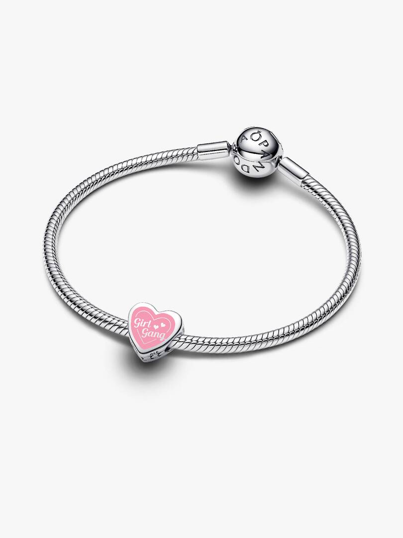 Girl Gang Heart Charm Sterling silver