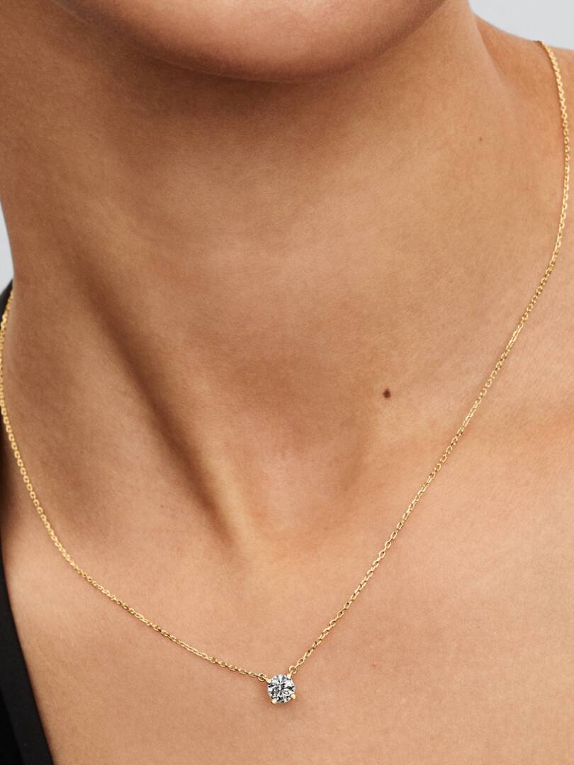 Pandora Era Lab-Grown Diamond Pendant Necklace 0.50 ct TW, 14k gold