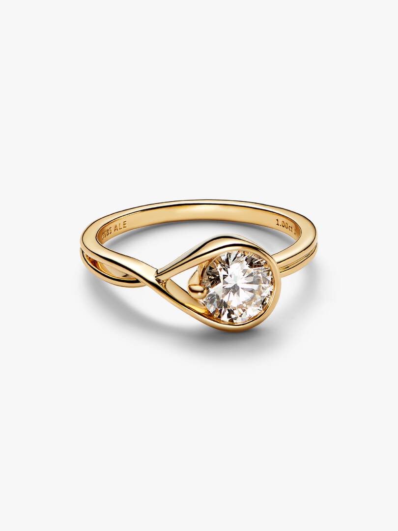 Pandora Infinite 14k Gold Lab-grown Diamond Ring 1.00 ct TW, 14k gold