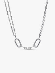 Pandora ME Double Link Chain Necklace Sterling silver