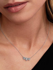 Halo Heart Trilogy Collier Necklace Sterling silver