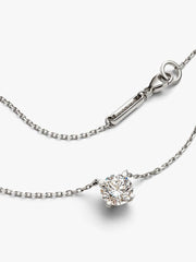 Pandora Era 14k White Gold Lab-grown Diamond Pendant Necklace 1.00 ct TW, 14k white gold