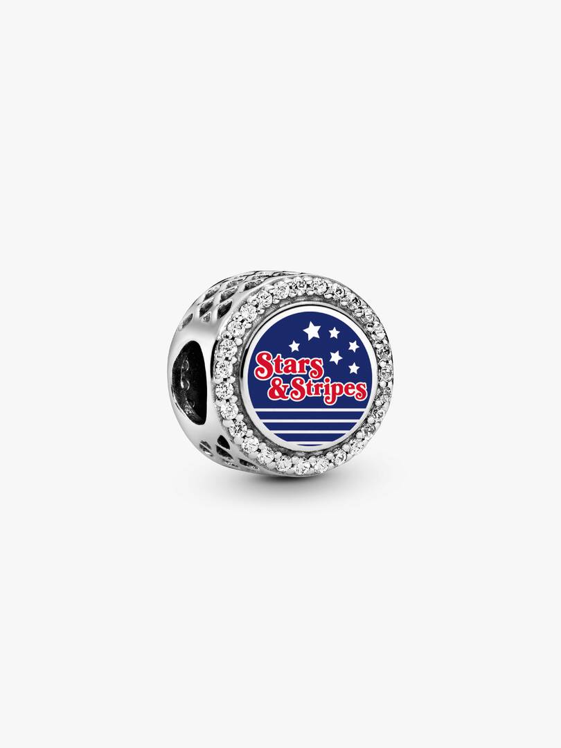 Stars & Stripes Charm Sterling silver