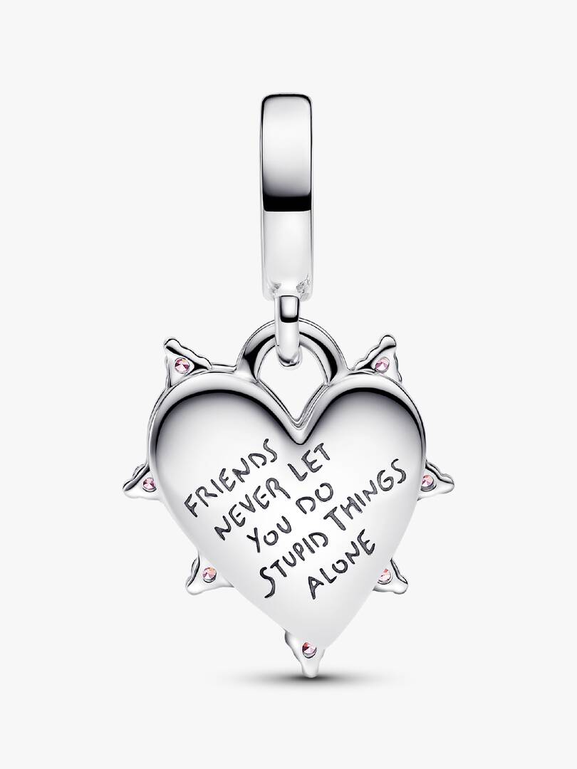 Friendship Opalescent Double Dangle Charm Sterling silver