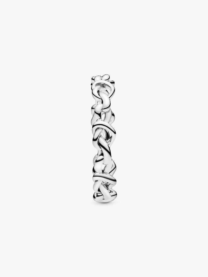 Knotted Hearts Ring Sterling silver