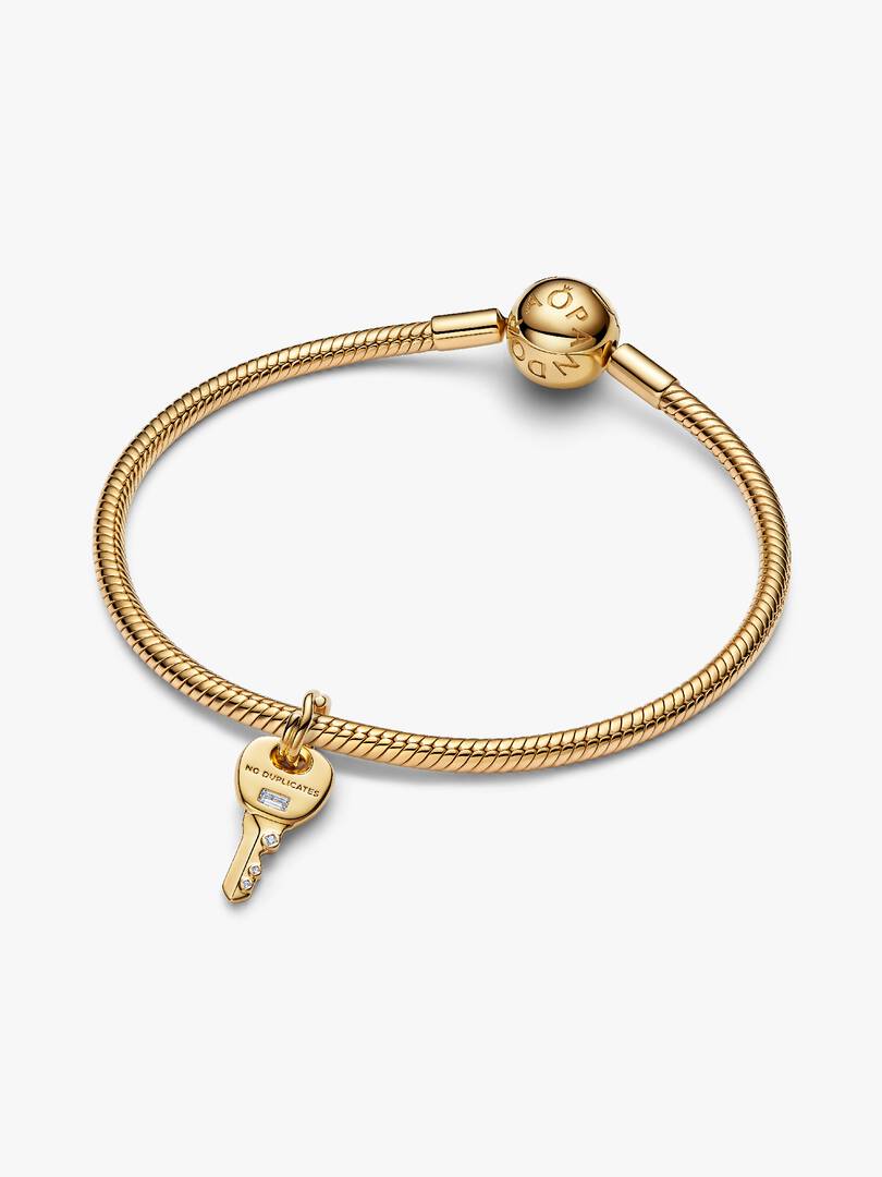 Key Dangle Charm 14k gold plating