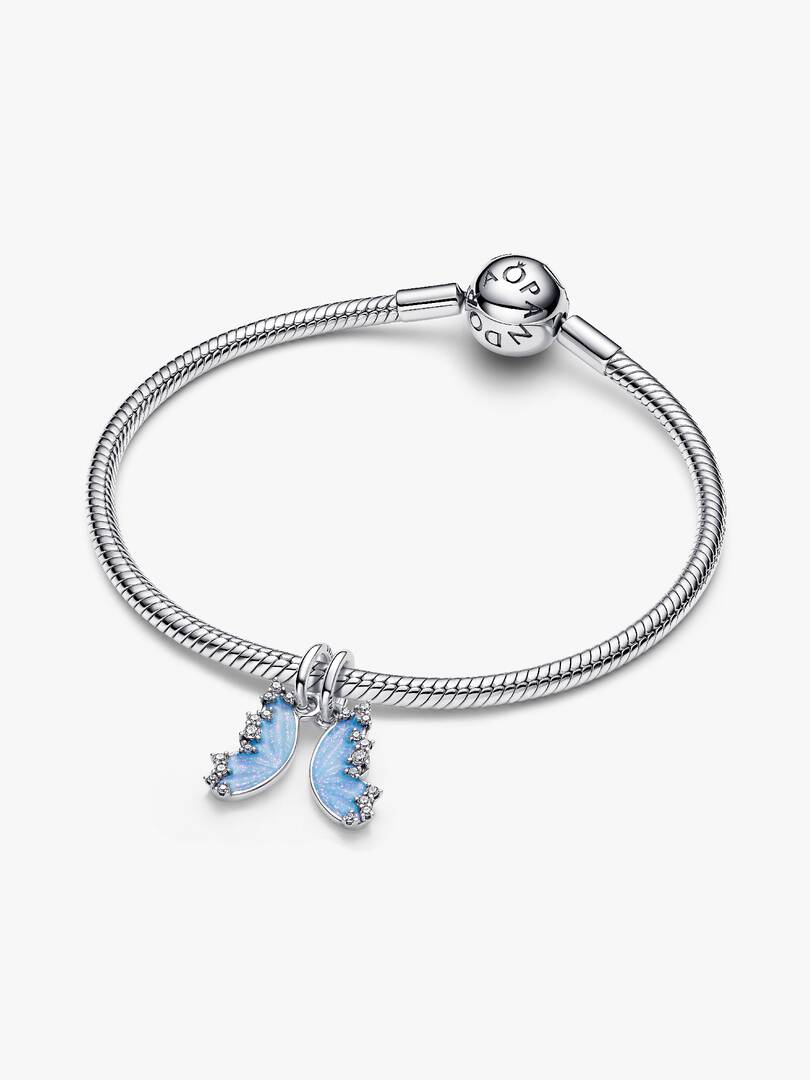 Splittable Butterfly Dangle Charm Sterling silver