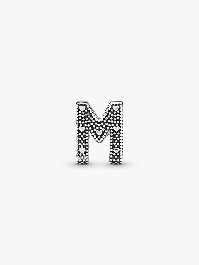 Letter M Alphabet Charm Sterling silver