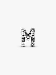 Letter M Alphabet Charm Sterling silver