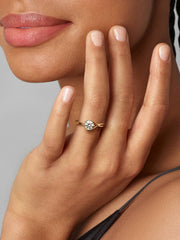 FINAL SALE - Pandora Infinite 14k Gold Lab-grown Diamond Ring 0.75 ct TW, 14k gold