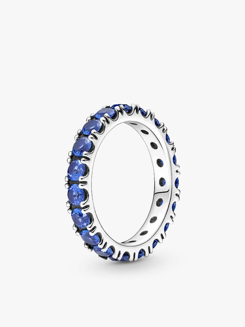 Sparkling Row Eternity Ring Set 3 Quantity