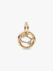 Gemini Zodiac Dangle Charm 14k gold plating