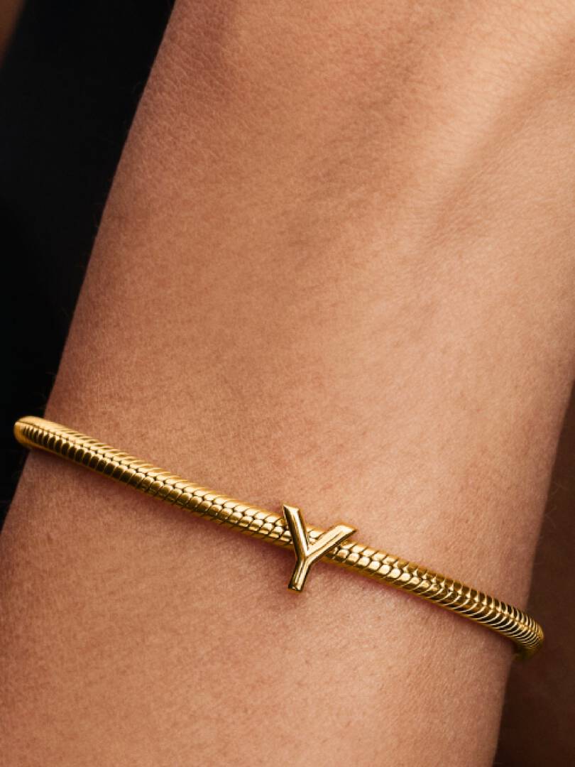 Letter Y Alphabet Charm 14k gold plating