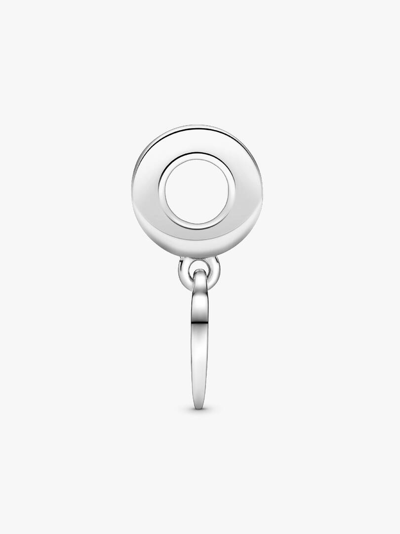 Engravable Heart Tag Dangle Charm Sterling silver