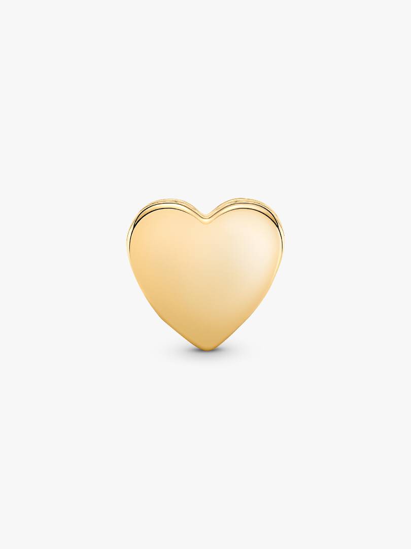 Engravable Heart Charm 14k gold plating