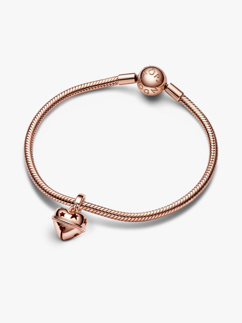 FINAL SALE - Festive Bell Dangle Charm 14k rose gold plating