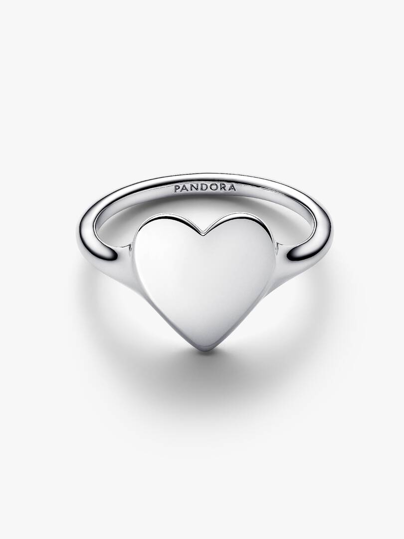 Engravable Heart Ring Sterling silver