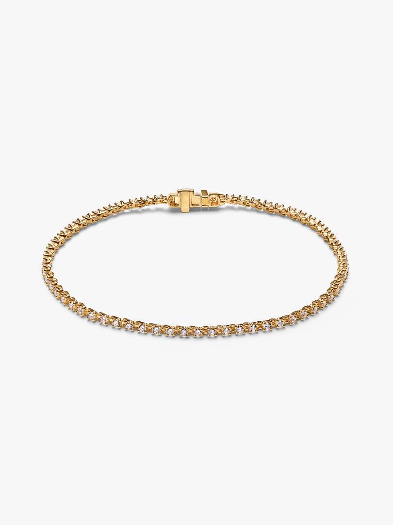 Pandora Era Lab-grown Diamond Tennis Bracelet 1.40 ct TW, 14k gold