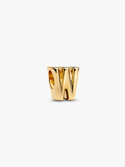 Letter W Alphabet Charm 14k gold plating