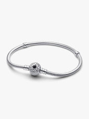 North Star Clasp Snake Chain Bracelet Sterling silver
