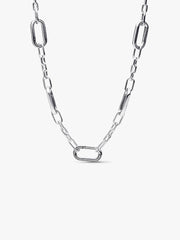 Five Links Chain Necklace Sterling silver