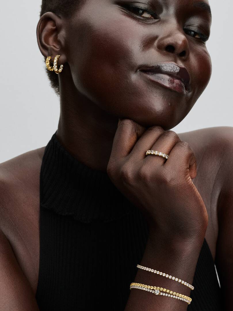 Yellow Hoop Earrings 14k gold plating