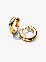 Round Hoop Earrings 14k gold plating