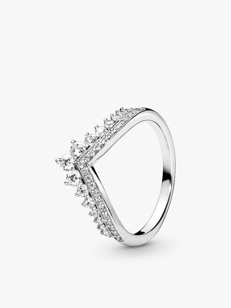 Green Heart Princess Wishbone Stacking Ring Set 2 Quantity