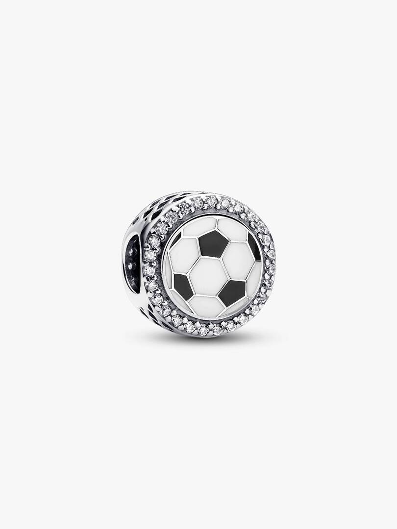 Engravable Soccer Charm Sterling silver