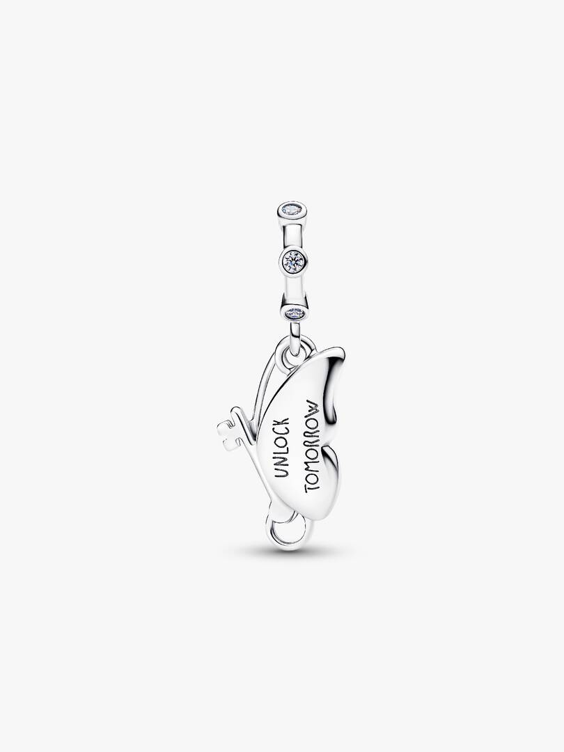 Winged Dangle Charm Sterling silver