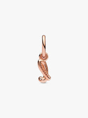 FINAL SALE - Letter l Script Alphabet Dangle Charm 14k rose gold plating