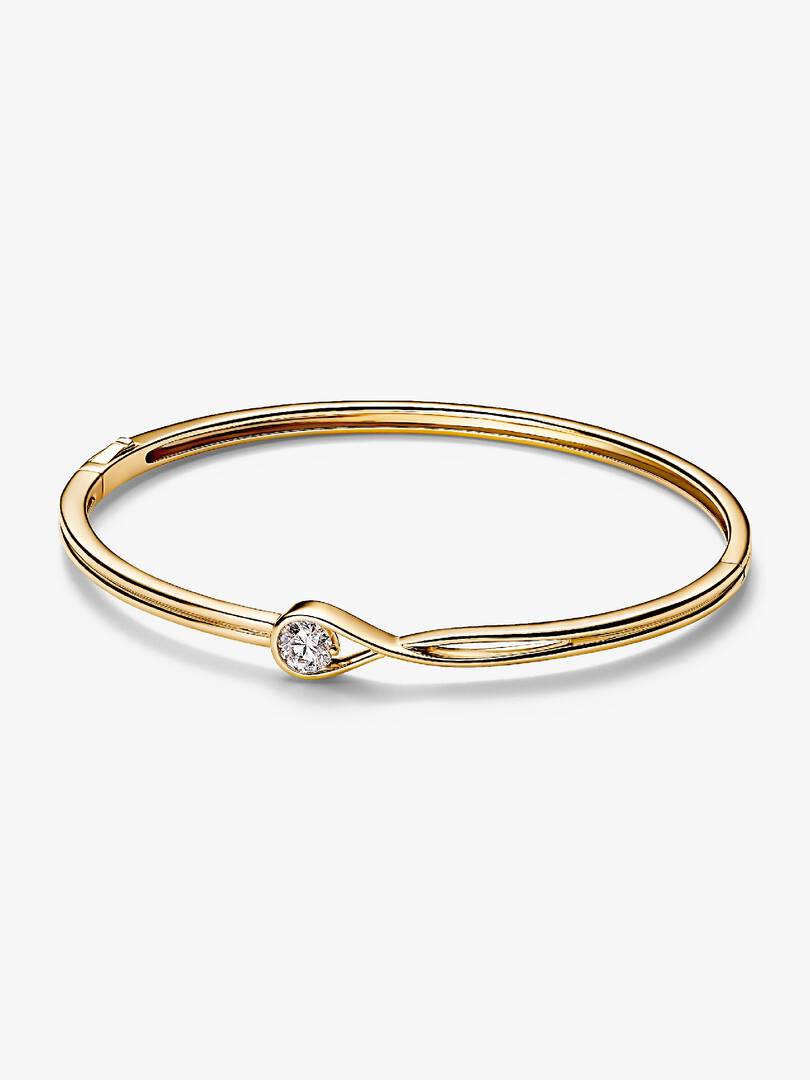 Pandora Infinite 14k Gold Lab-grown Diamond Bangle 0.50 ct TW, 14k gold