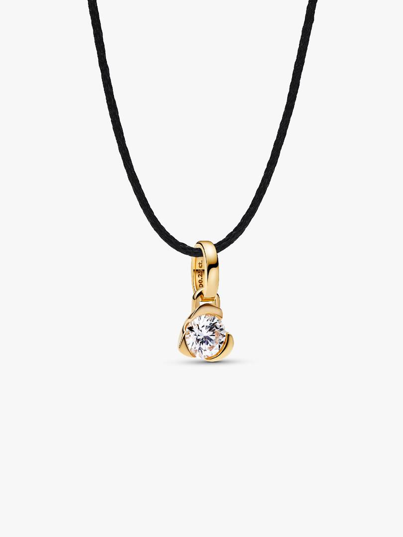 Pandora Talisman 14k Gold Lab-grown Diamond Heart Pendant 0.25 ct TW, 14k gold