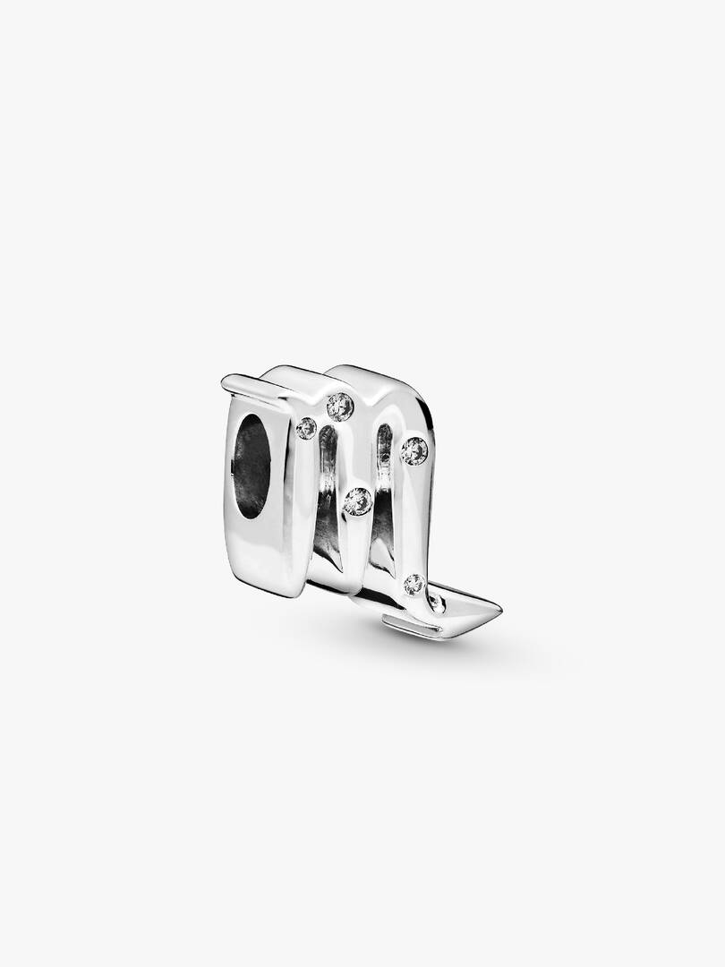 Sparkling Scorpio Zodiac Charm Sterling silver