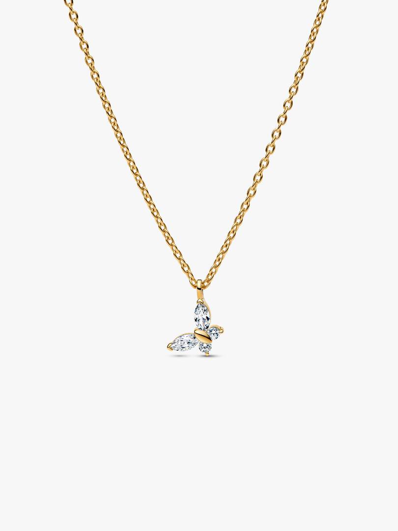 Butterfly Pendant Necklace 14k gold plating
