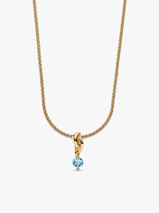 March Eternity Circle Dangle Charm Necklace Set 2 Quantity
