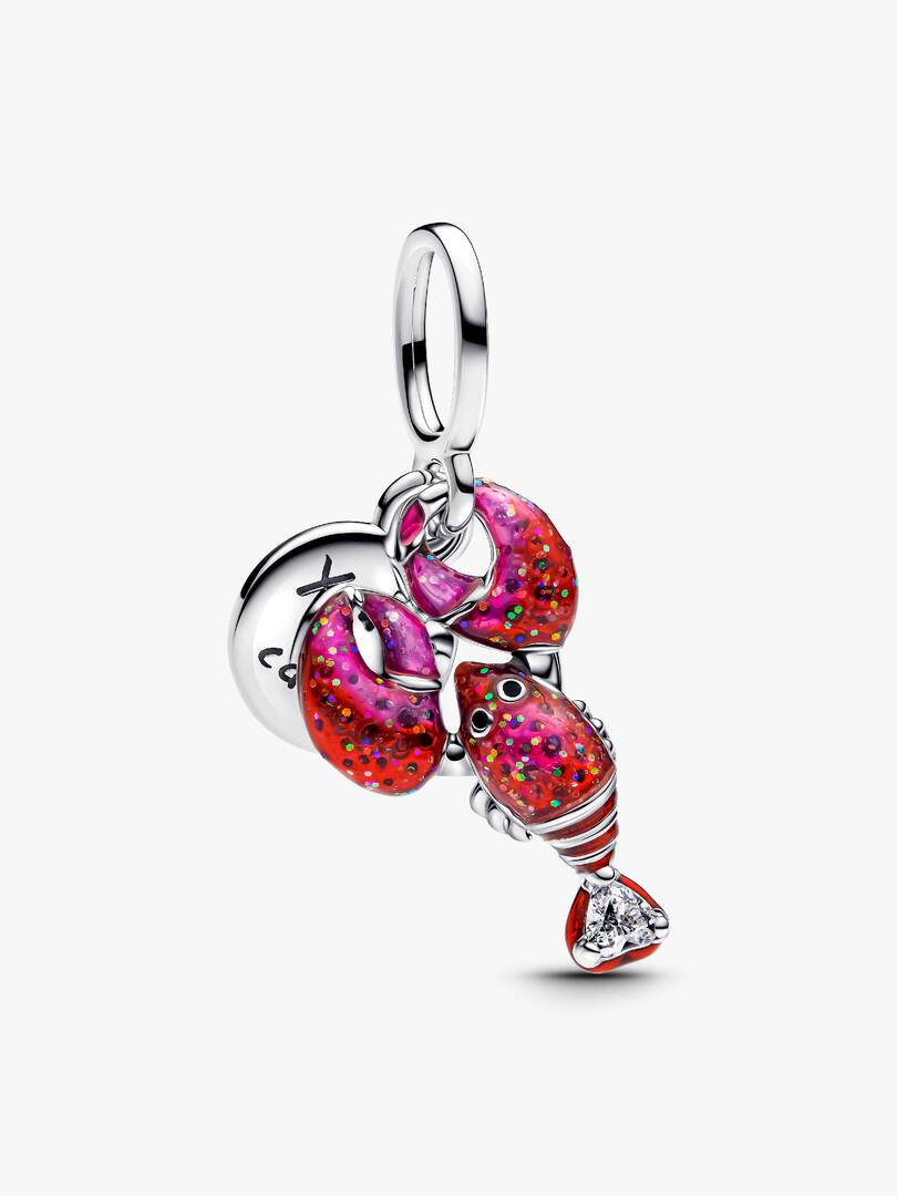 Lobster Dangle Charm Sterling silver