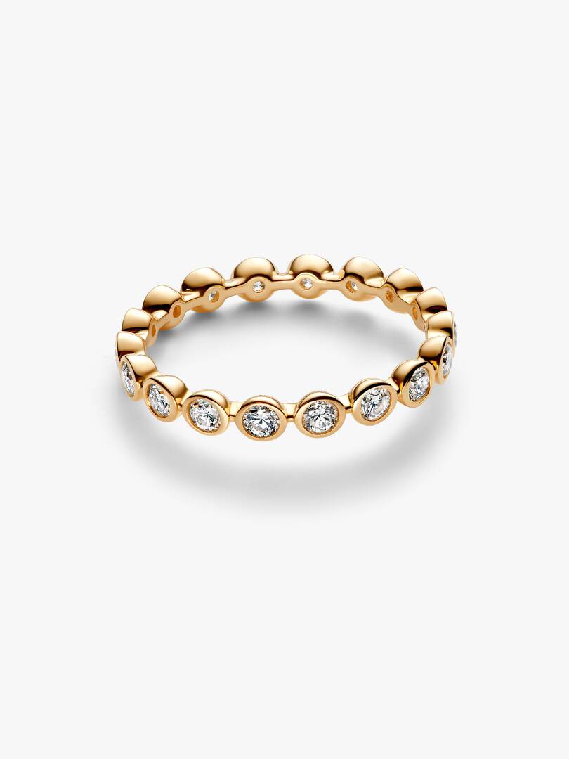 Pandora Era Bezel Lab-Grown Diamond Eternity Ring 0.70 ct TW, 14k gold