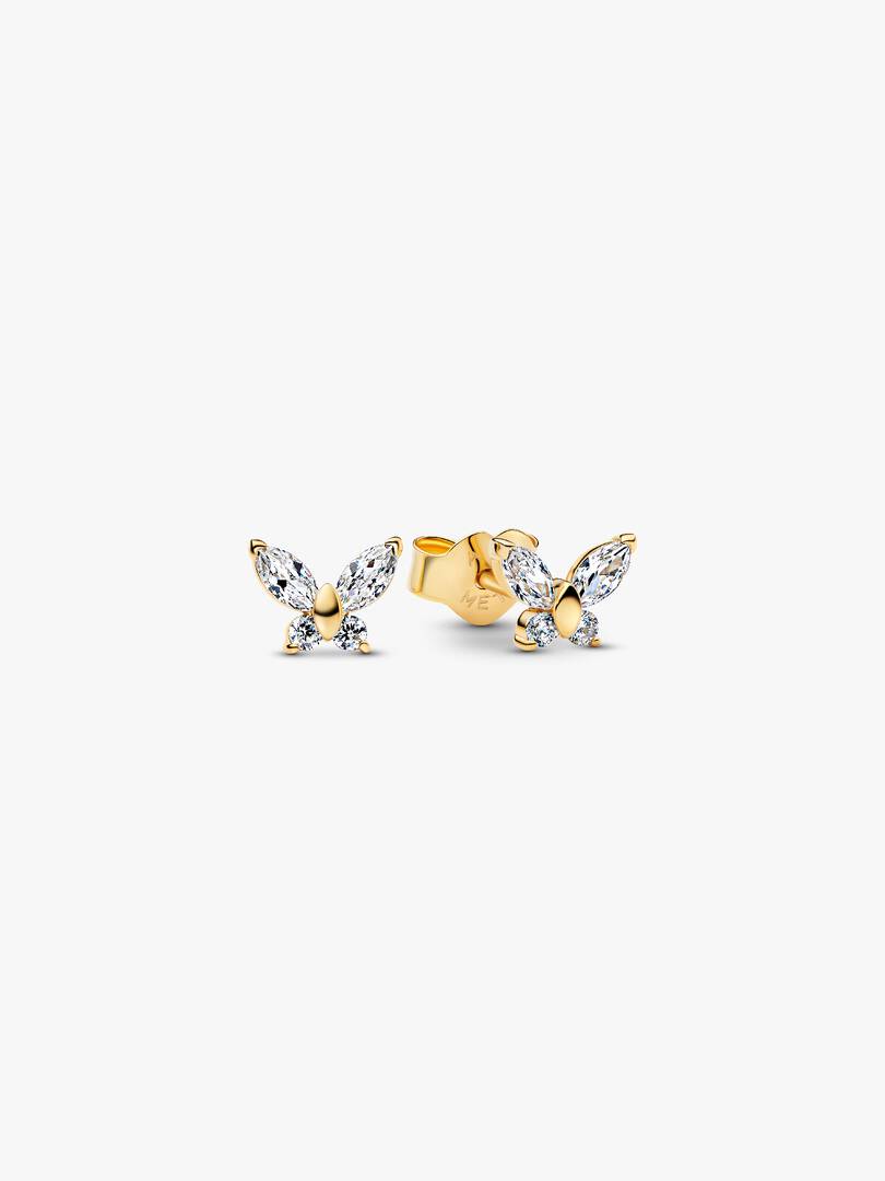 Butterfly Stud Earrings 14k gold plating