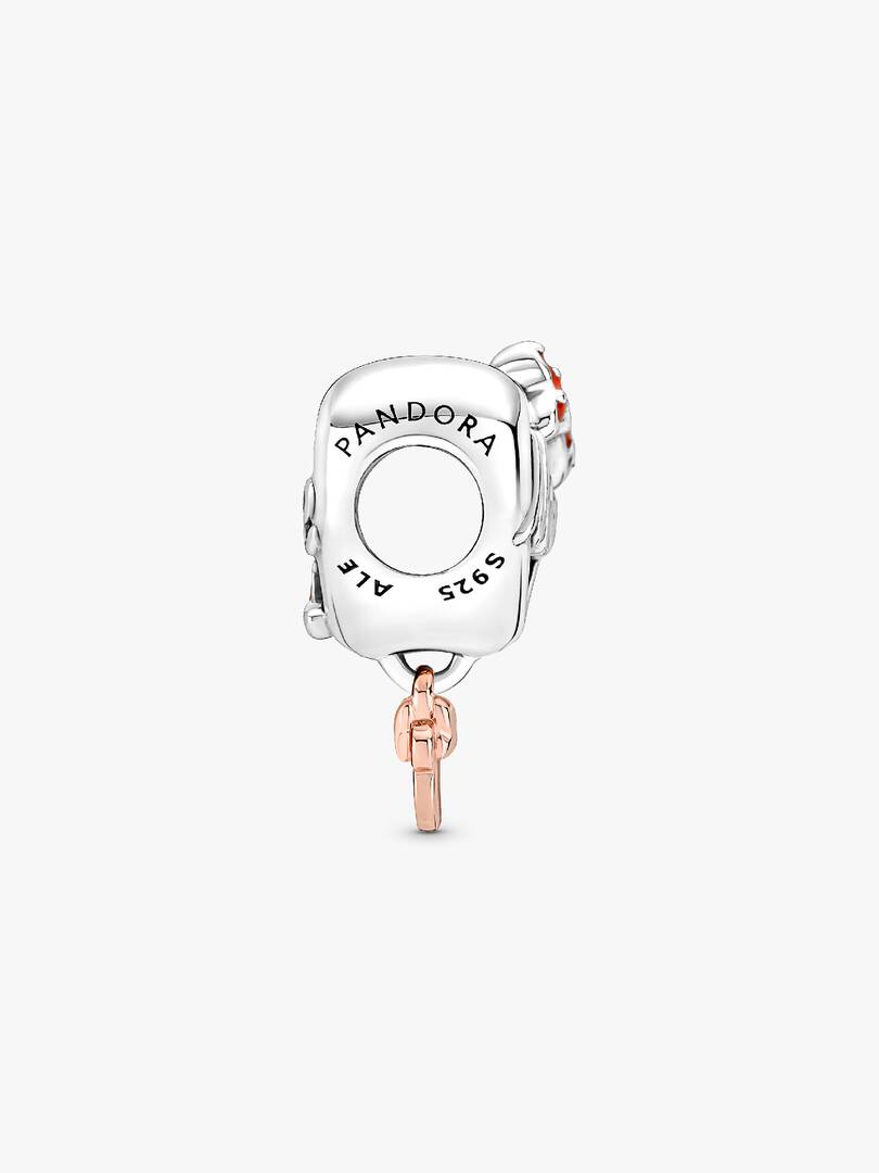 Disney Minnie Mouse Mom Heart Charm Sterling silver, 14k rose gold plating