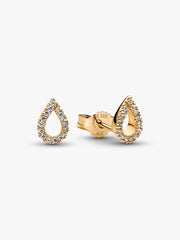 Pandora Infinite Lab-grown Diamond Pavé Stud Earrings 0.16 ct TW, 14k gold