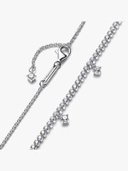 FINAL SALE - Sparkling Drop Collier Necklace Sterling silver