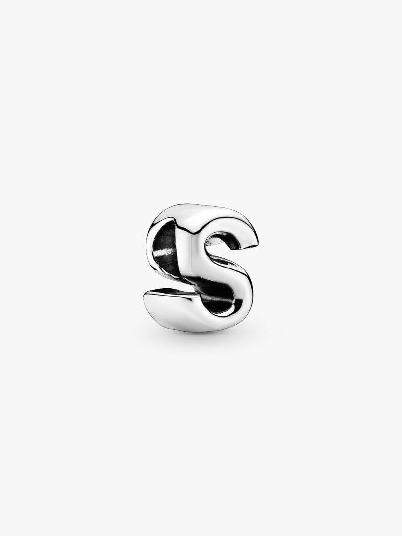 Letter S Alphabet Charm Sterling silver