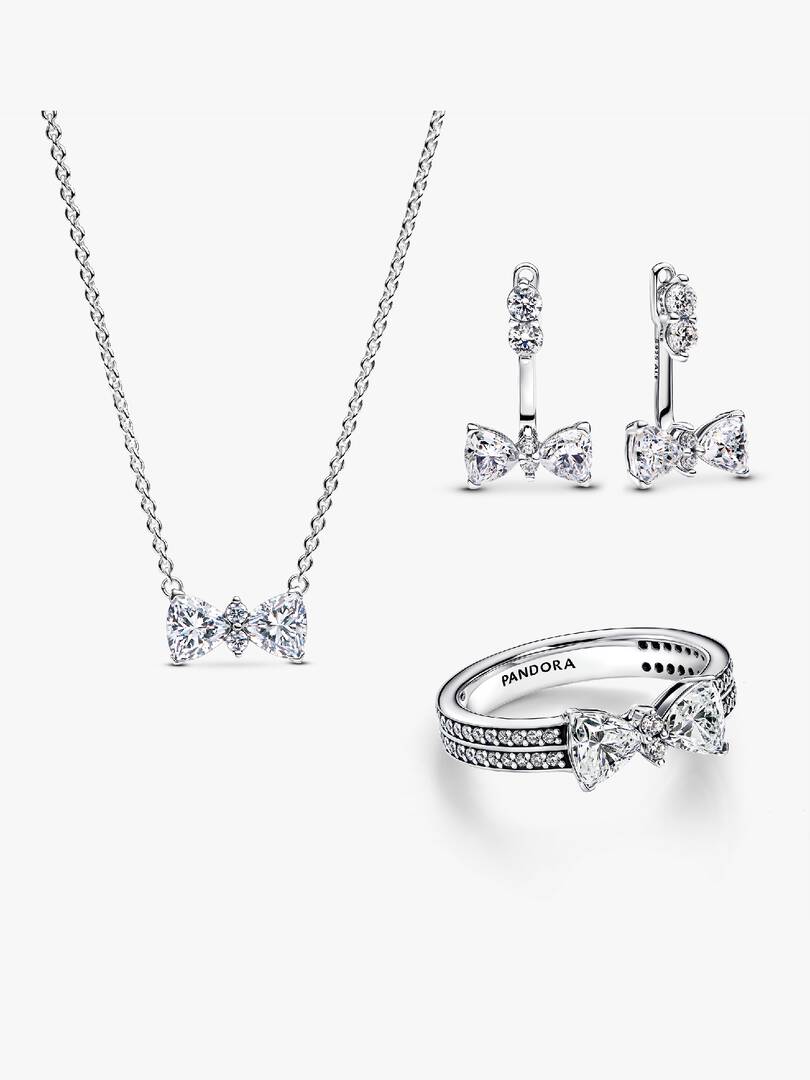 Sparkling Bow Jewelry Set 3 Quantity