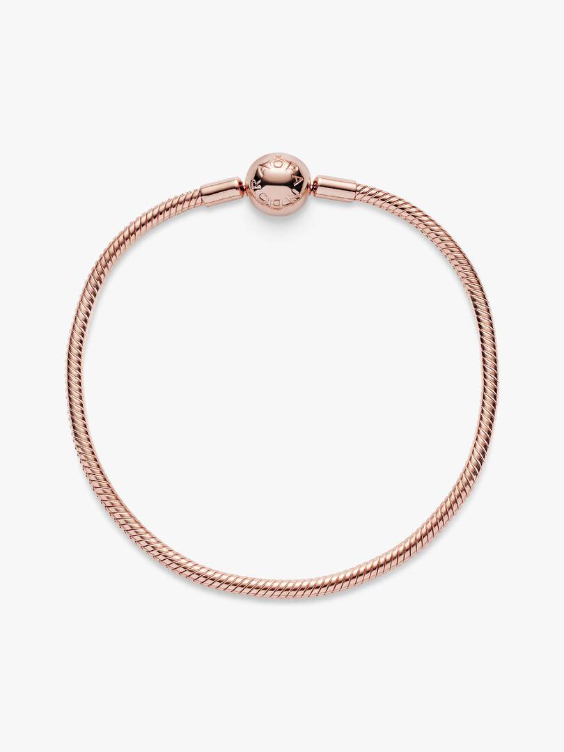 Moments Snake Chain Bracelet 14k rose gold plating