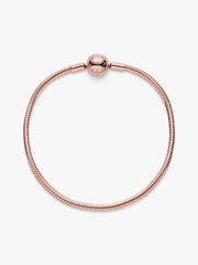 Moments Snake Chain Bracelet 14k rose gold plating
