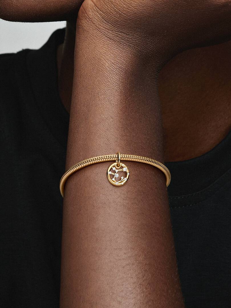 Sagittarius Zodiac Dangle Charm 14k gold plating
